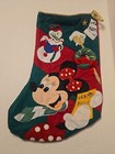 Disney Store Minnie Mouse It s A Small World Large Felt Christmas Stocking 1994