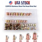 120 240 600 Rivet Nut Kit Rivnut Nutsert Assort Nut Setter Thread Setting Tool