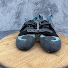 Evolv Climbing Shoes Womens 6 Teal Black Trax Rubber Straps Rock Gym