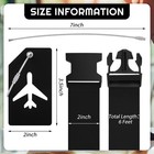 8 Pcs Luggage Straps Suitcase Tags Set For Tsa Approved  4 Travel Adjustable    