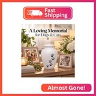 Trupoint Memorials Pet Urn For Dogs And Cats Ashes  Paws Print Grey Cremation Ur