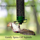 Squirrel Proof Bird Feeder Hanging Metal Seed Spinner Save Money seed Holds 5lb
