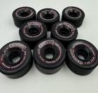 New Set Of 8 Bounce Outdoor Roller Skate Wheels 62mm 80a Black