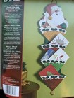 Holly Jolly Santa Christmas Card Holder Felt Applique Kit Bucilla 10x29 5 Inches