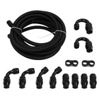  6an Ptfe Fuel Line Kit An6 E85 Nylon Braided Fuel Line Hose Fitting Kit 20ft 