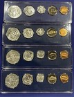 Lot Of 4 Us Mint Coin Set 1964-p 90  Silver Double Struck Gem Luster In Case
