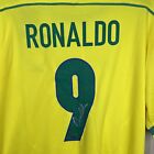 Ronaldo Nazario  r9  Signed Brazil National Team Soccer Jersey  9 Hologram Coa