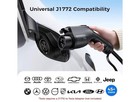 Grasside 20a Level 2 Portable Ev Charger 25ft Type 1 Nema 5-15 6-20 Black