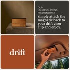 Drift Car Air Freshener - Wood Air Freshener - Car Odor Eliminator - Teak Scent 