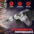 Xtremepowerus Electric 1400w Demolition Jack Hammer W  Point Chisel Bits   Case
