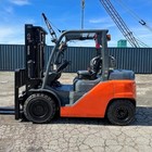 2020 Toyota 8fg35u 8000lb Used Pneumatic Forklift Sideshift Lp Gas 7445 Hours