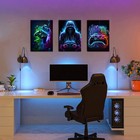 Cool Gaming Canvas Wall Art Set Of 3  Video Game Poster Pictures  Neon Gamepa   