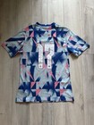 Nike Women s  England Pre-match Soccer Top Jersey Glass Shattered Blue Size 2xl