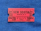 Vintage New Scotia Theatre 20 Cent Tickets  strip Of 4   drive-in Movie  - Ny