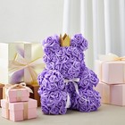 100 Pack Purple Artificial Flowers  Bulk Stemless Fake Foam Roses  3 In