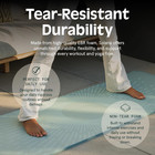Yoga Mat 1in Thick Non Slip Exercise Mat W  Strap Pilates Fitness Home Gym