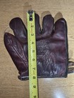 Vintage Leather Baseball Glove Split Finger Fielders Mitt F23 