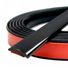 Universal Glossy Body Side Molding Trim  Self Adhesive W 1inch  l 20feet  Black
