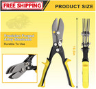 5-blade Hand Crimper For 24-28 Gauge Sheet Metal  Hvac   Gutter Duct Tool 10 5
