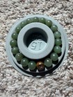 Natural Hetian Jade Nephrite Green Jade Seed Bead Bracelet 10mm 19 1 Certificate