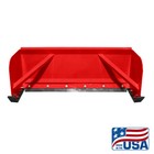 5  Red Skid Steer Snow Pusher Box bobcat kubota quick Attach free Shipping