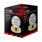 Ultra Pro Acrylic Ultra Clear Snap Together Baseball Gold Base Organizer Display