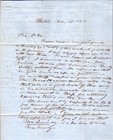 1853 New Haven Ct Counterfeit Banknote Prosecution Bristol Nh Stampless Letter