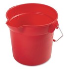 Rubbermaid Commercial 2963red 10-qt  10 5  Round Plastic Utility Pail - Red New
