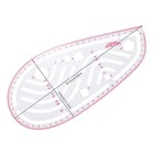 Newmay 6 Stlye Sew French Curve Ruler Metric Shaped Plastic Sewing Clear