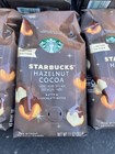 6 Bags Lot Starbucks Hazelnut Cocoa Medium Roast Ground Coffee New Sealed 11oz
