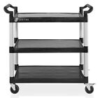 3-tier Heavy-duty Rolling Utility Service Cart With Wheels  40 25  X 38 5 