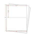 50 Shipping Label 8 5 X 5 5 Half Sheet 2 Per Sheet Self Adhesive Laser   Inkjet