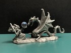 Spoontiques Pewter Sorceress Wizard Witch Warrior Sword Dragon Battle Figurine