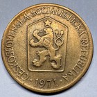 1971 Czechoslovakia 1 Koruna - Beautiful Coin -  a-022-b