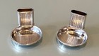 Pair Vintage Antique Cartier Sterling Silver 925 Art Deco Matchbox Ashtray Combo