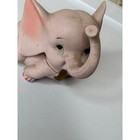 Vintage Pink Elephant Figurine Ceramic Baby Matte Collectible Decor