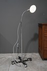 Vintage Chrome Gooseneck Medical Floor Lamp Industrial Light Dental Antique