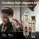 Wahl Professional Hair Cut Machine Barber Salon Cutting Trimmer Clipper Kit Set