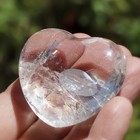 Highly Transparent   Quartz Crystal Heart  phrt16 