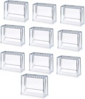 Set Of 10 Capsule Toy Key Chain Display Case Made In Japan For Gacha Gacha New