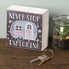 Chalk Art Box Logo Ornaments  Never Stop Exploring