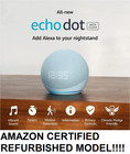 Amazon Echo Dot  5th Gen  Smart Speaker W  Alexa Clock Cloud Blue No Power Cord