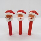 Santa Claus Pez Dispensers Lot Of 3 Vintage No Feet Made In Jugoslavia