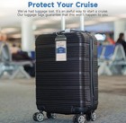 Cruise Luggage Tag Holders 4 Pack   Durable Waterproof Essentials For Printed Cr
