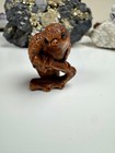 Antique Japanese Netsuke Hawk Boxwood Hand Carved Edo Period