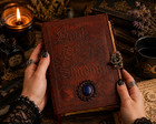 Celtic Leather Journal Book Of Shadows Grimoire Spell Book Lapis Lazuli