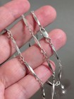 Vintage Silver Plated Copper Rare Link Necklace  24 Inches Unisex 