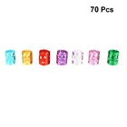 70 Pcs 10 Hair Ring Hairband Clip Set Dreadlock Dreadlocks Braiding Beads