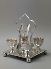 Antique Egg Cruet Silver Plated By Charles James Allen Sheffield