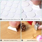  Pcs Double Sided Sticky Dot Stickers Removable Round Putty Clear 20mm 280
